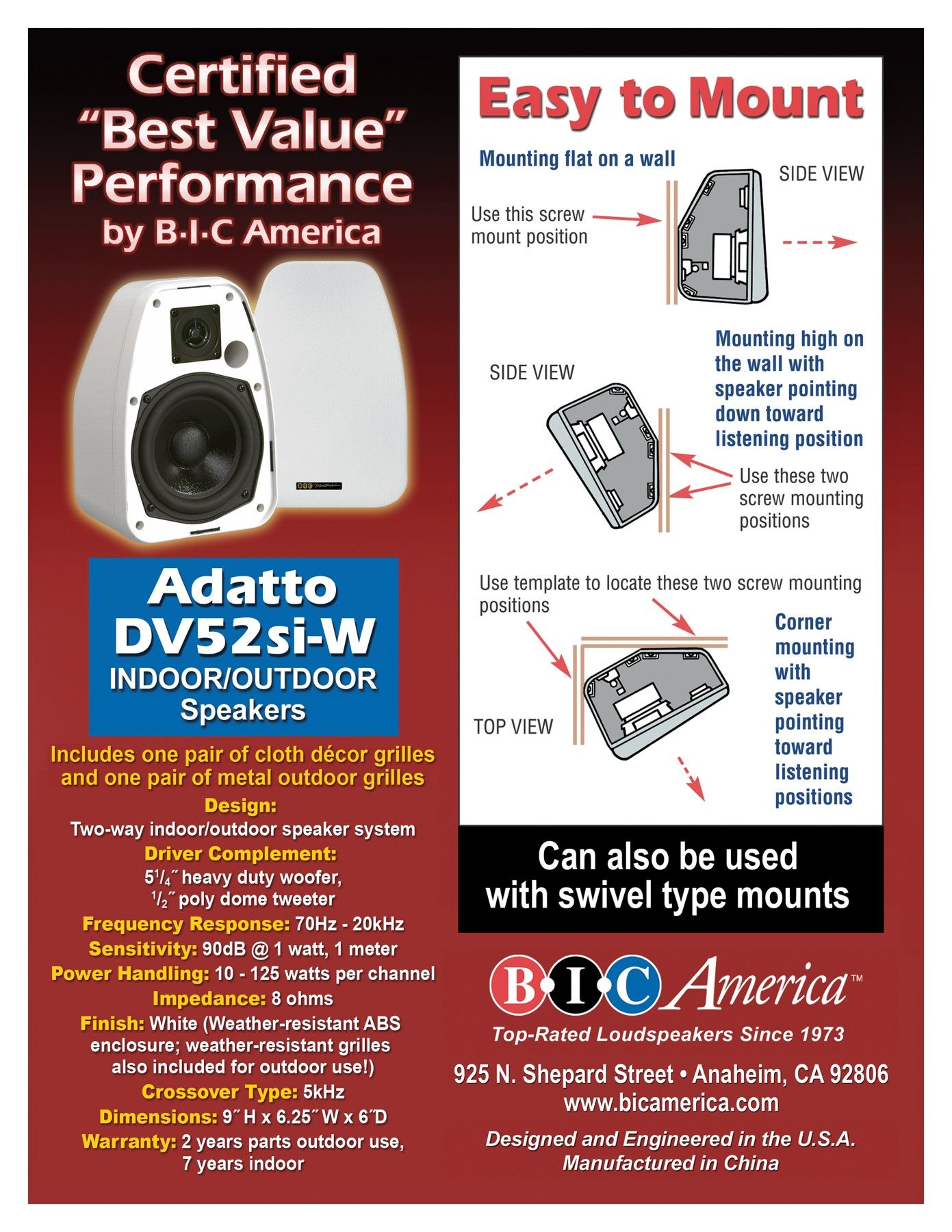 Adatto DV52si White, view 6