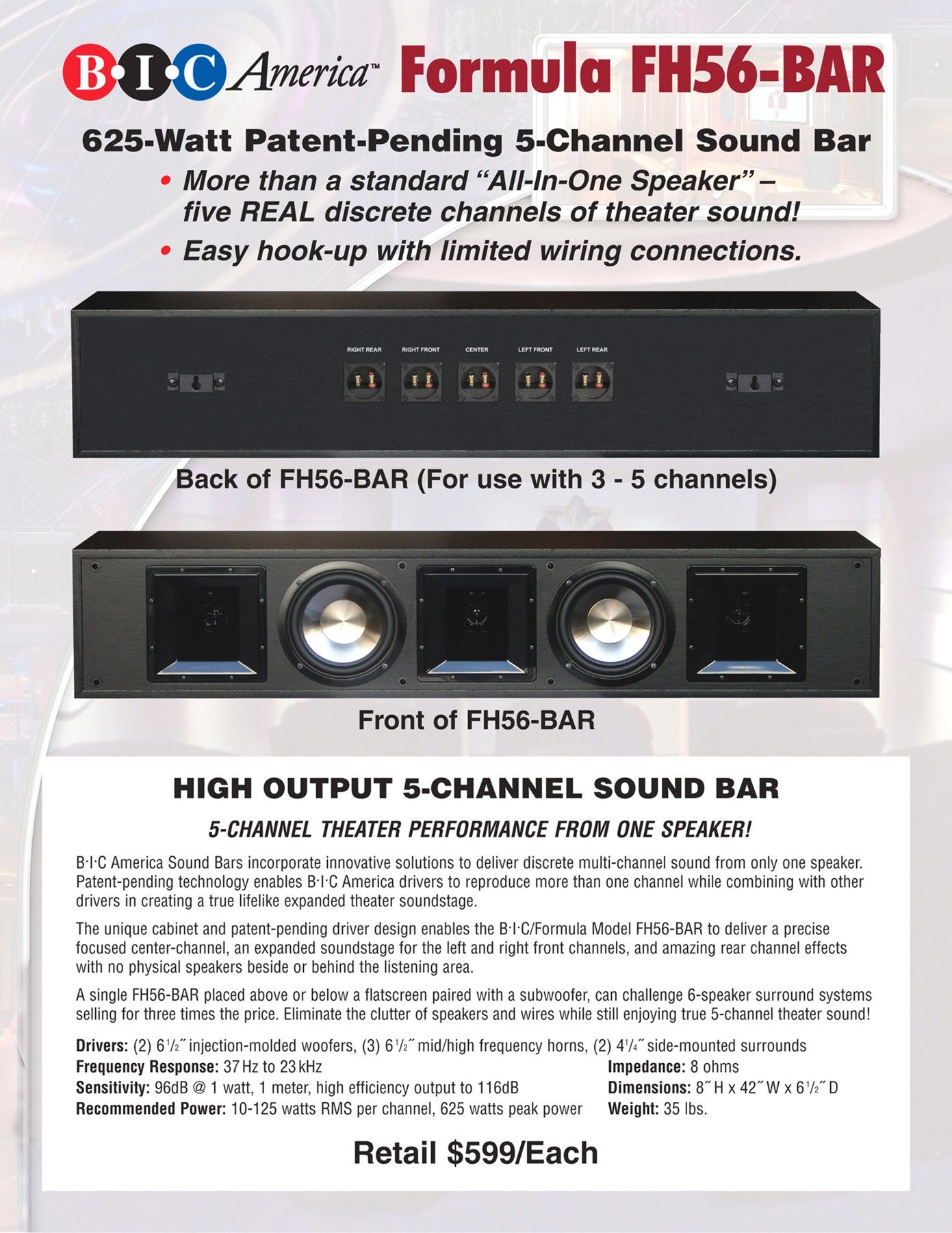 Formula FH56BAR Wireless F-12 System, view 3